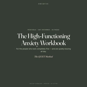 High-Functioning Anxiety Workbook Printable, CBT Anxiety Journal & Overthinking Worksheets, Coping Skills, Trigger Tracker PDF image 8