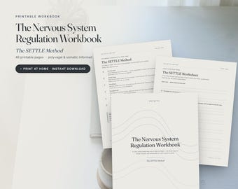 Nervous System Regulation Workbook Printable, Polyvagal Theory & Somatic Exercises, Vagus Nerve, Window of Tolerance, Fight or Flight PDF