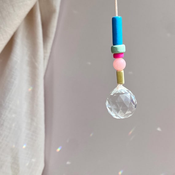 Suncatcher,  bunter Sonnenfänger, Kristall fürs Fenster, Dekoration Kinderzimmer