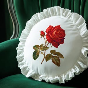 Rote Rose / Kreuzstich vintage / 2 pdf zum Drucken (farbig und schwarzweiß), 1 Pattern keeper + Geschenk