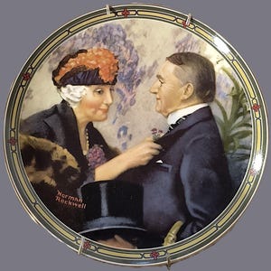 Norman Rockwell Collectible Plate-Love&#39;s Reward