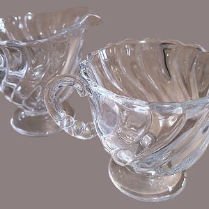 Lot of 6- Vintage Glass sugar & creamer sets