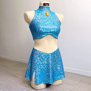 Winx Club Bloom Top Shirt Skirt Set Outfit Women Halloween Carnival Party Cosplay Costume