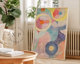 Hilma Af Klint Inspired Wall Art For Trendy Modern Wall Decor Poster Klint Art Print Abstract Surrealism Poster Vibrant Art Poster PRINTABLE