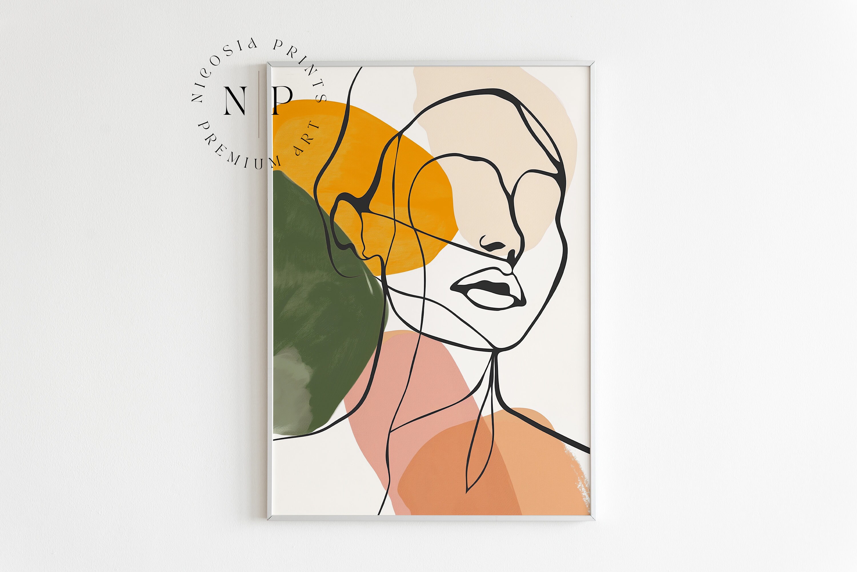 One Line Wall Art for Minimalistic Home Decor Female Line Art Woman ...