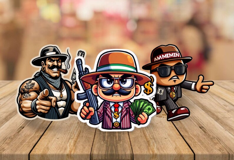Gunkster Sticker Pack Gangster Sticker Pack