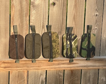 Camo Zippered Multi-Purpose Gear and Travel Pouch | Water Resistant