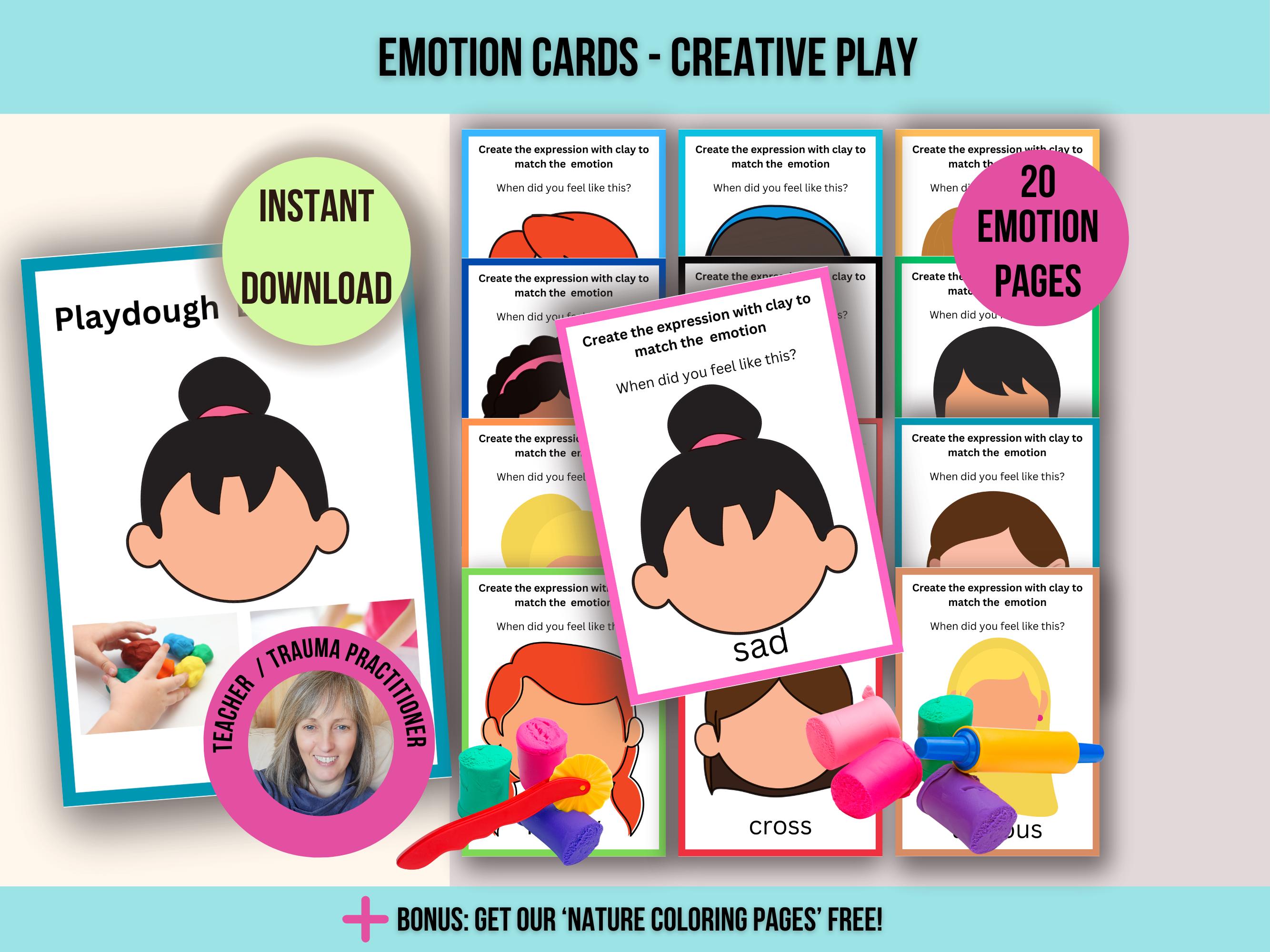 Emotions Craft Cards for Kids: Sensory Emotions Activity (digital ...