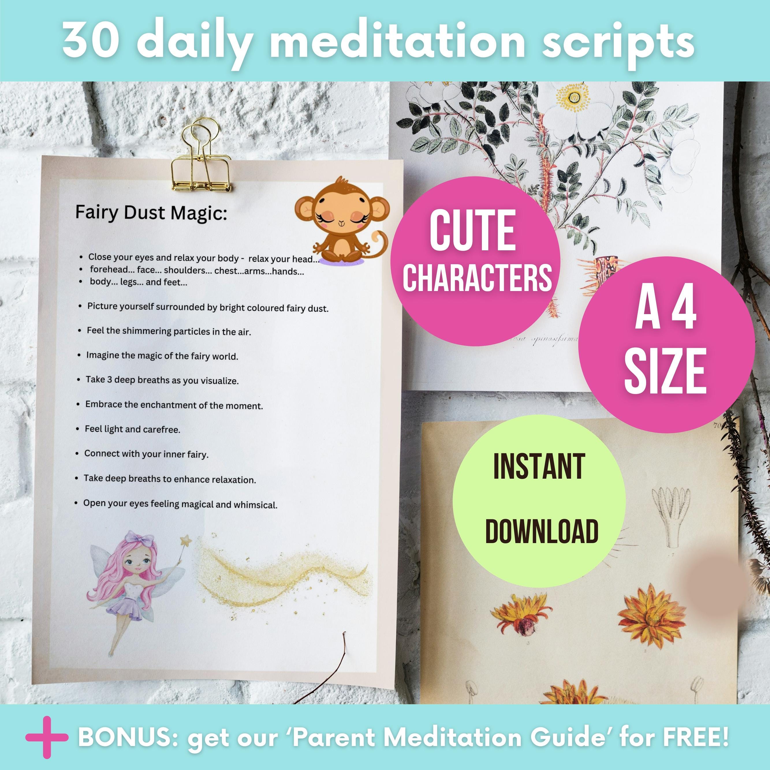 Meditation Scripts for Children: 30 Relaxation Stories (PDF), Child ...
