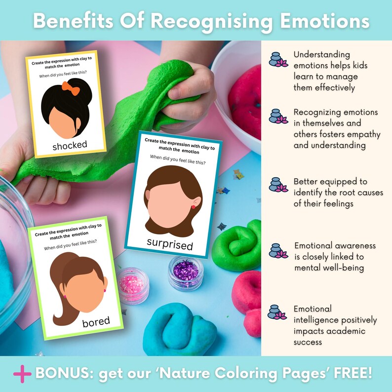 Emotions Craft Cards for Kids: Sensory Emotions Activity (digital ...