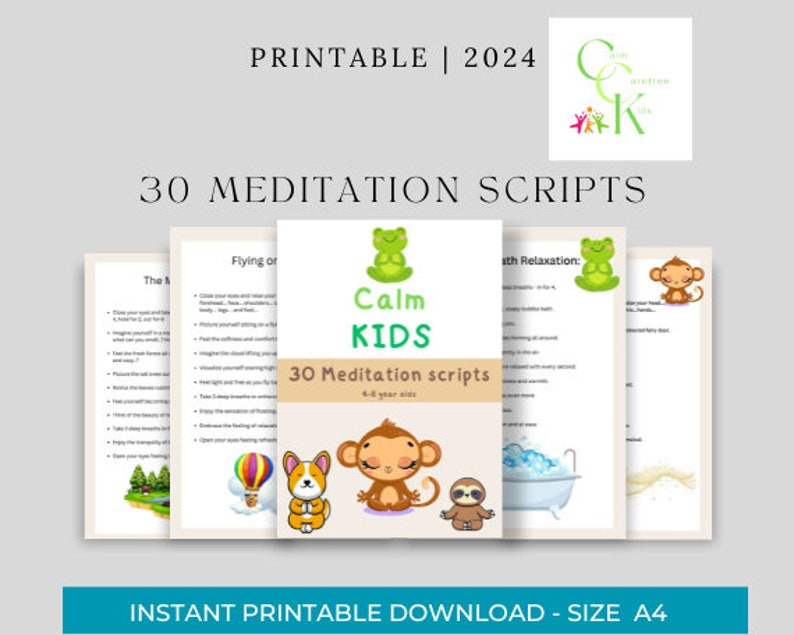 Meditation Scripts for Children 4-8 Years Old, Relaxation Scripts, Calm ...