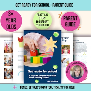 Get Ready For School Guide, 6-Step Parent School Support (Digital Download), Child School Essentials, Pre School Guide, Social Develpoment