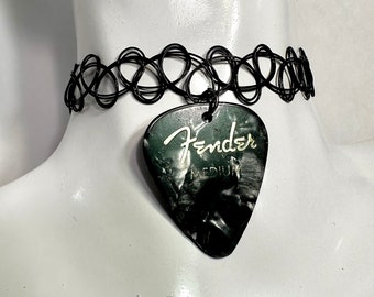 Fender Guitar Pick Choker Necklace