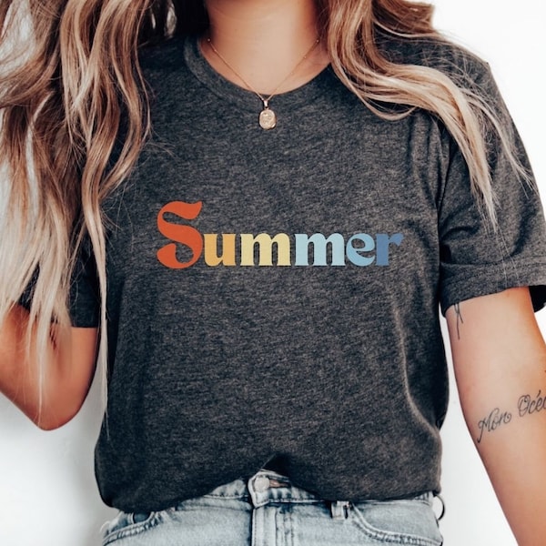 Summer T-Shirt Minimalist Summer Vacation Shirt Gift for Women Summer Lover tee Always Summer Every Day Tropical Shirt Summertime Shirt