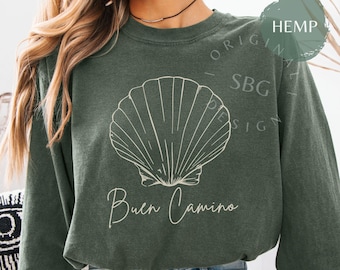 Comfort Colors Camino de Santiago Long Sleeve Shirt: Hiking Gift