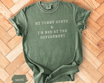 T-shirt drôle Protest Comfort Colors : j'ai mal au ventre