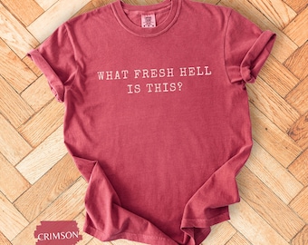 Ce t-shirt confortable aux couleurs de l'enfer, quoi de neuf : t-shirt graphique amusant