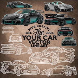 Custom Line Drawing, Custom Car Outline Drawing, Car Sketch from Photo, Custom Car Outline, Tattoo Line Art, Custom Art, Minimalist Car