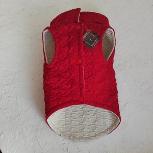 Vest for dog, padded dog vest, reversible dog vest, dog fashion, dog jacket, dog apparel, waterproof vest, double sided dog vest