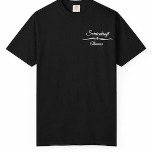 Camiseta de camarero personalizada con nombre | Camiseta para personal de restaurante | Uniforme de catering personalizado | Camiseta de mesero | Camiseta para personal de bar | Hostelería
