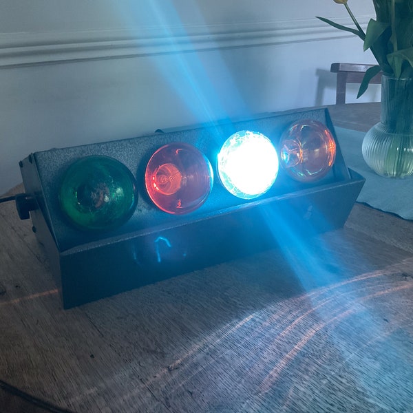Retro Tandy Realistic Disco Light - Vintage 70s Pulsing Party Light with Spare Bulbs