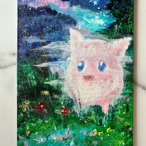 Jigglypuff x Monet Acrylic Painting