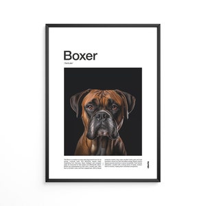 Boxer, Boxer art, Boxer portrait, Animal portrait, Portrait, Wall art, Boxer Dog Digital Print, Digital Pet Artwok, Wall decor, Best gift