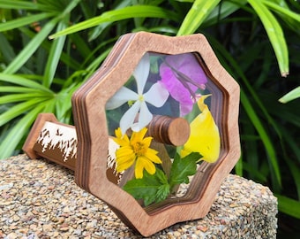 Wooden Kaleidoscope Toy: Educational Montessori Game for Kids