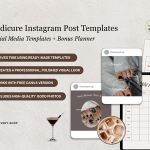 Pedicure Instagram Posts, Nail Salon Canva Templates, Foot Care Social Media, Beauty Salon Templates, Spa Pedicure Content, Nail Tech Posts image 2