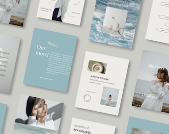 Mindset Coach Instagram Templates: Wellness Social Media Kit (Canva Editable)