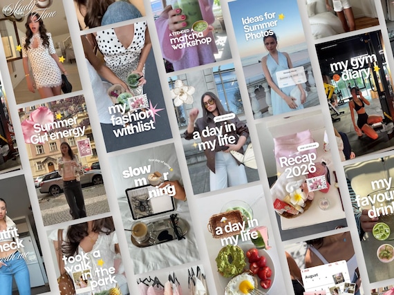 Viral Reel Templates for Content Creators | Instagram Reels for iOS | TikTok Vlog Video Templates | Editable Social Media | Canva Templates