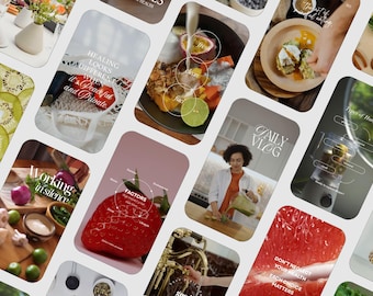 Instagram Reels Vorlagen für Ernährungscoaches: Bearbeitbarer Canva Video Inhalt (Digitaler Download)