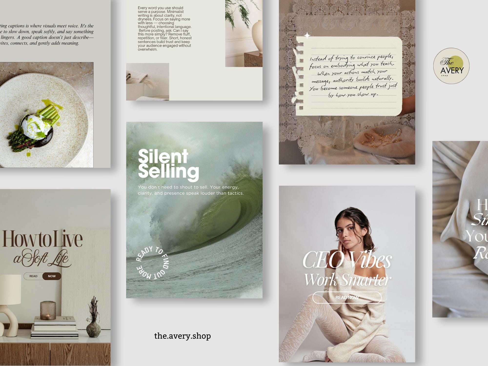 Canva Instagram Carousel Templates: Minimalist Social Media (digital ...