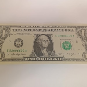 Fancy Serial Number double even numbers 2021 U.S. Circulated U.S. one Dollar Bill