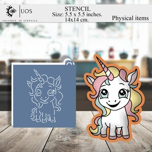 Stencil unicorn, Cookie Stencil, birthday stencil, filigree stencil, universal stencils
