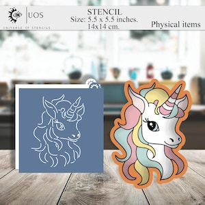 Stencil unicorn, Cookie Stencil, birthday stencil, filigree stencil, universal stencils