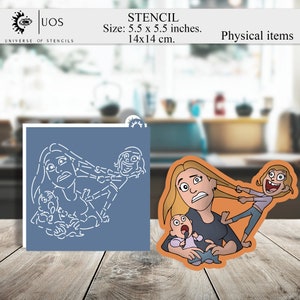 Stencil mom, Cookie Stencil, mother&#39;s day stencil, filigree stencil, universal stencils