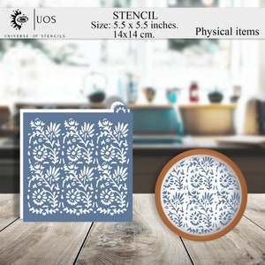 Stencil flowers, Cookie Stencil, floral Stencil, universal stencils