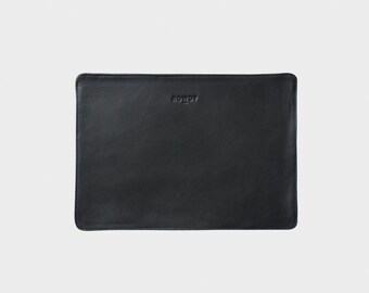 The Laptop Slip 13/14" Leather - Colour Charcoal