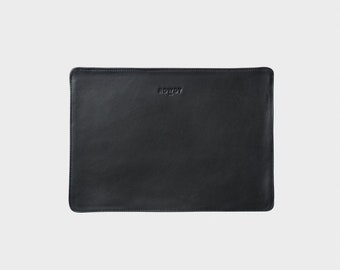 The Laptop Slip 15/16" Leather - Colour Charcoal