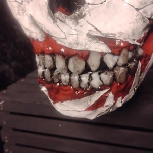 Ancient Cosmic Monster Mask Paper Mache Halloween Mask image 7