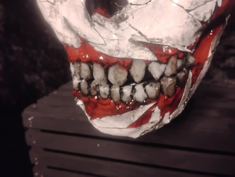Ancient Cosmic Monster Mask Paper Mache Halloween Mask image 7