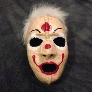 The Spooky Clown Doll Mask Paper Mache Mask Halloween Mask