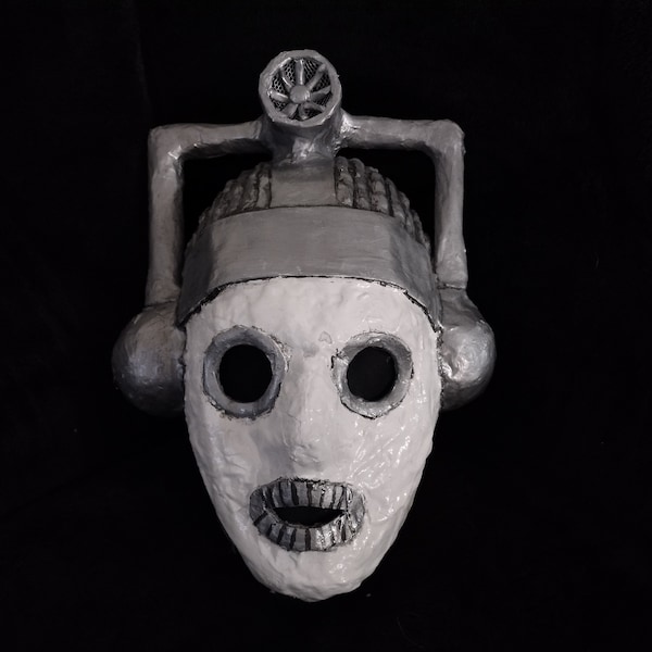 The Metal Man from Outer Space Mask Paper Mache Mask Halloween Mask