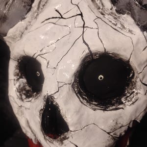 Ancient Cosmic Monster Mask Paper Mache Halloween Mask image 6
