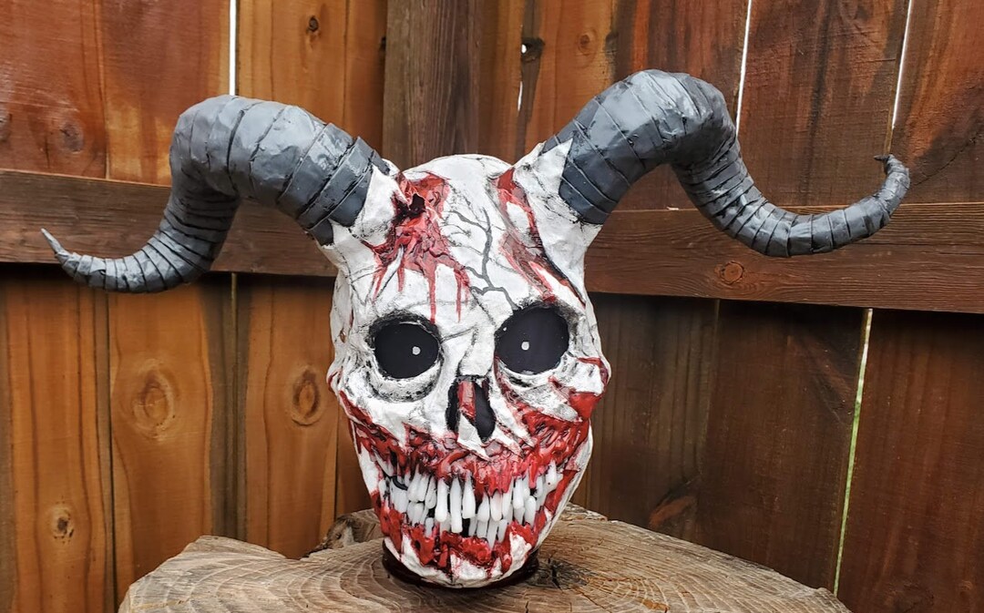 Ancient Cosmic Monster V.2 Mask Paper Mache Halloween Mask - Etsy