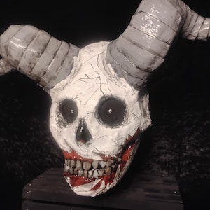 Ancient Cosmic Monster Mask Paper Mache Halloween Mask image 3