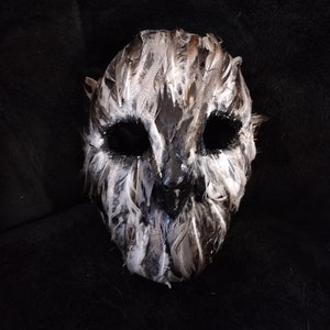 Woodland Owl Mask: Paper Mache Halloween Mask