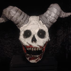 Ancient Cosmic Monster Mask Paper Mache Halloween Mask image 8