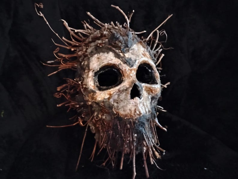 Old Tree Witch Mask: Paper Mache Halloween Mask - Etsy